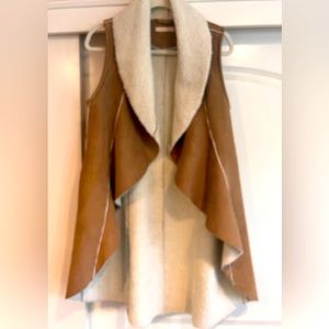 CHERISH Faux Suede/Sherling Vest